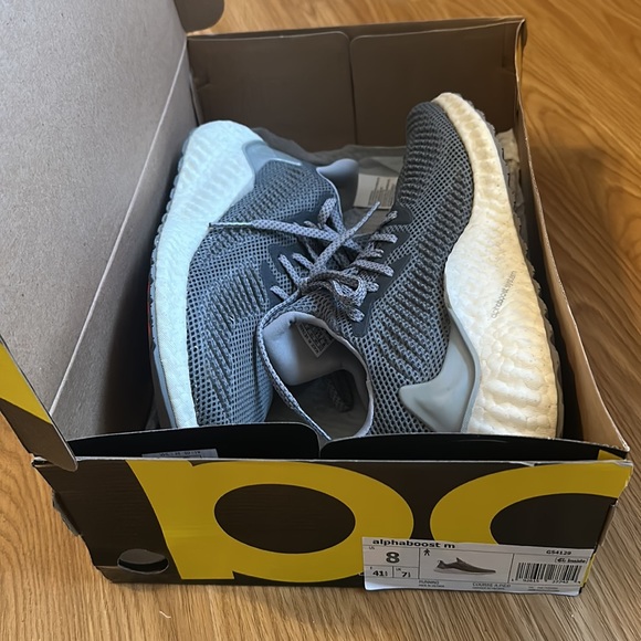 Adidas Alphaboost Grey size 8 - Picture 4 of 11